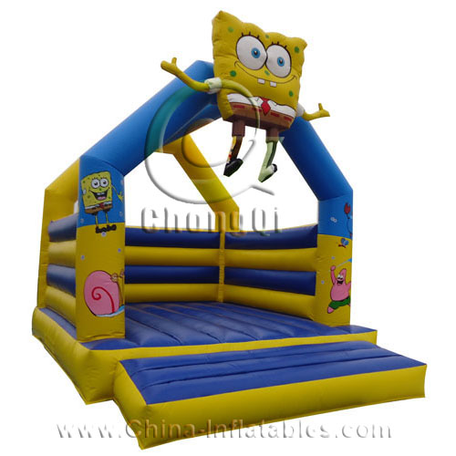 Moonwalk Inflatable Cartoon inflatable spongebob Moonwalks No.:CQB350 For Sale Factory price Cheap ...